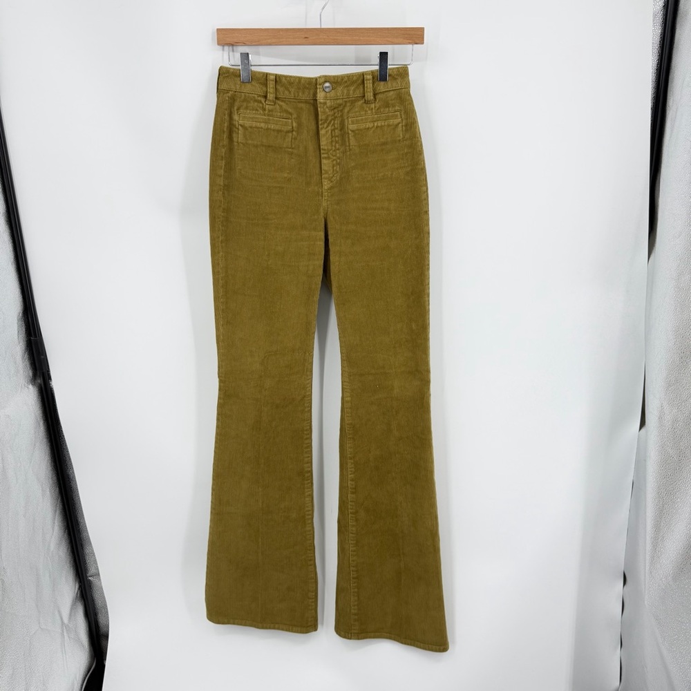 J crew Tall vintage flare pant in corduroy 25T tall‎ tan khaki cn733 long 33.5”